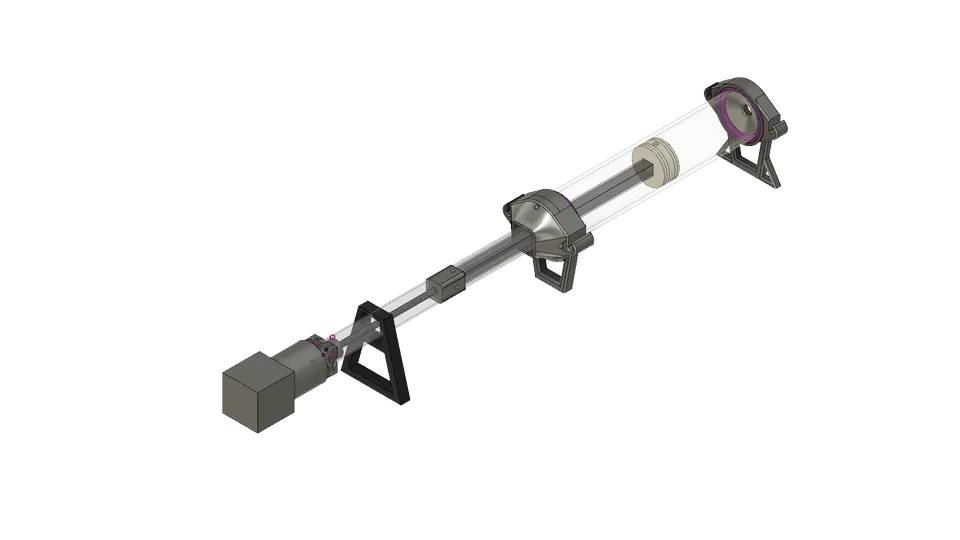 Ram extruder, CAD model