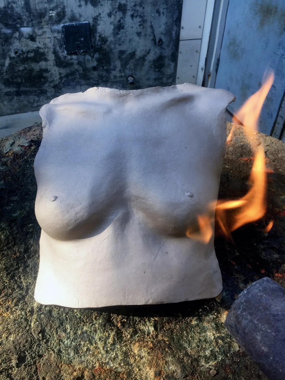 Patina, applied with flame