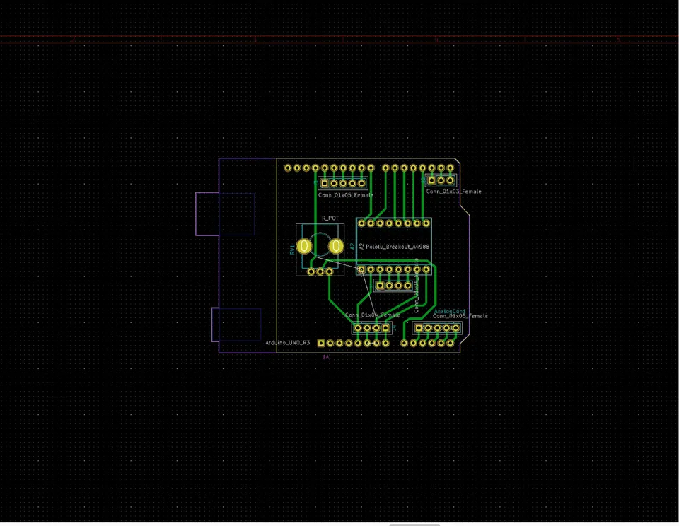 Custom control board, layout