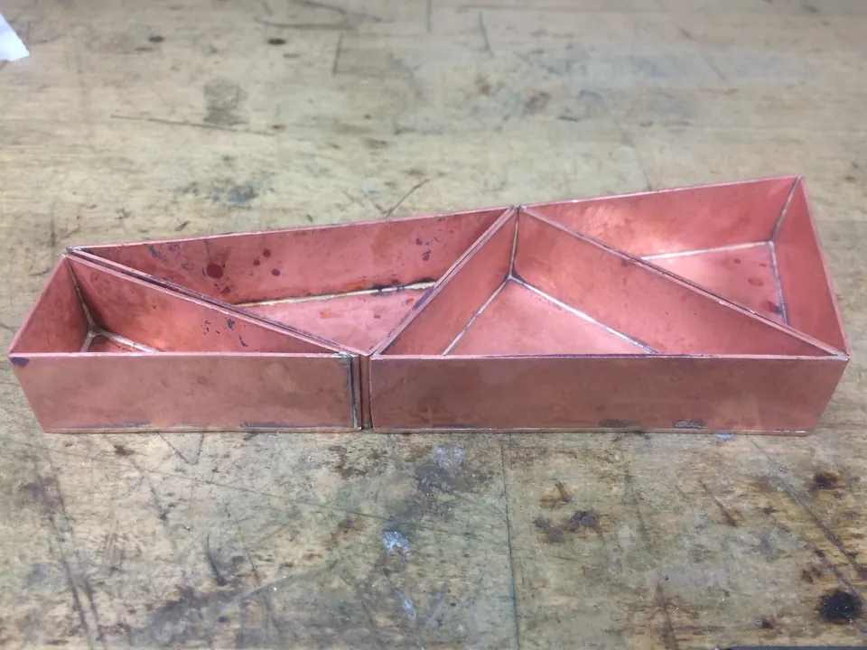 Raw copper, before the patina