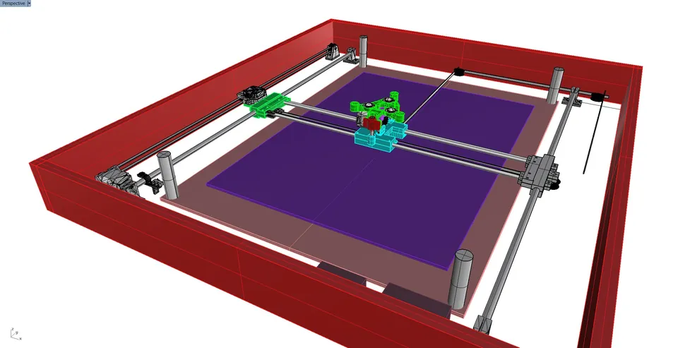 CAD model, exploded